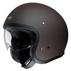 Shoei J·O Helmet - Solid -Shoei Helmets Sales shoei jo helmet solid matte brown 1