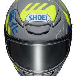 Shoei RF-1400 Accolade Helmet -Shoei Helmets Sales shoei rf1400 accolade helmet grey blue yellow 6