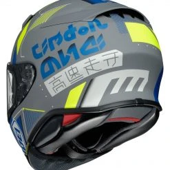 Shoei RF-1400 Accolade Helmet -Shoei Helmets Sales shoei rf1400 accolade helmet grey blue yellow 7