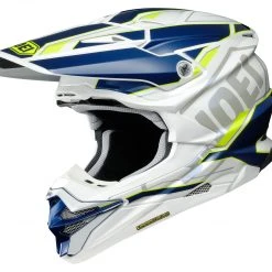 Shoei VFX-EVO Allegiant Helmet -Shoei Helmets Sales shoei vfxevo allegiant helmet white blue yellow 3