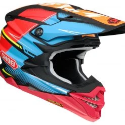 Shoei VFX-EVO Zinger Helmet -Shoei Helmets Sales shoei vfxevo zinger helmet matte blue orange red 5