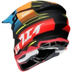 Shoei VFX-EVO Zinger Helmet -Shoei Helmets Sales shoei vfxevo zinger helmet matte blue orange red 6